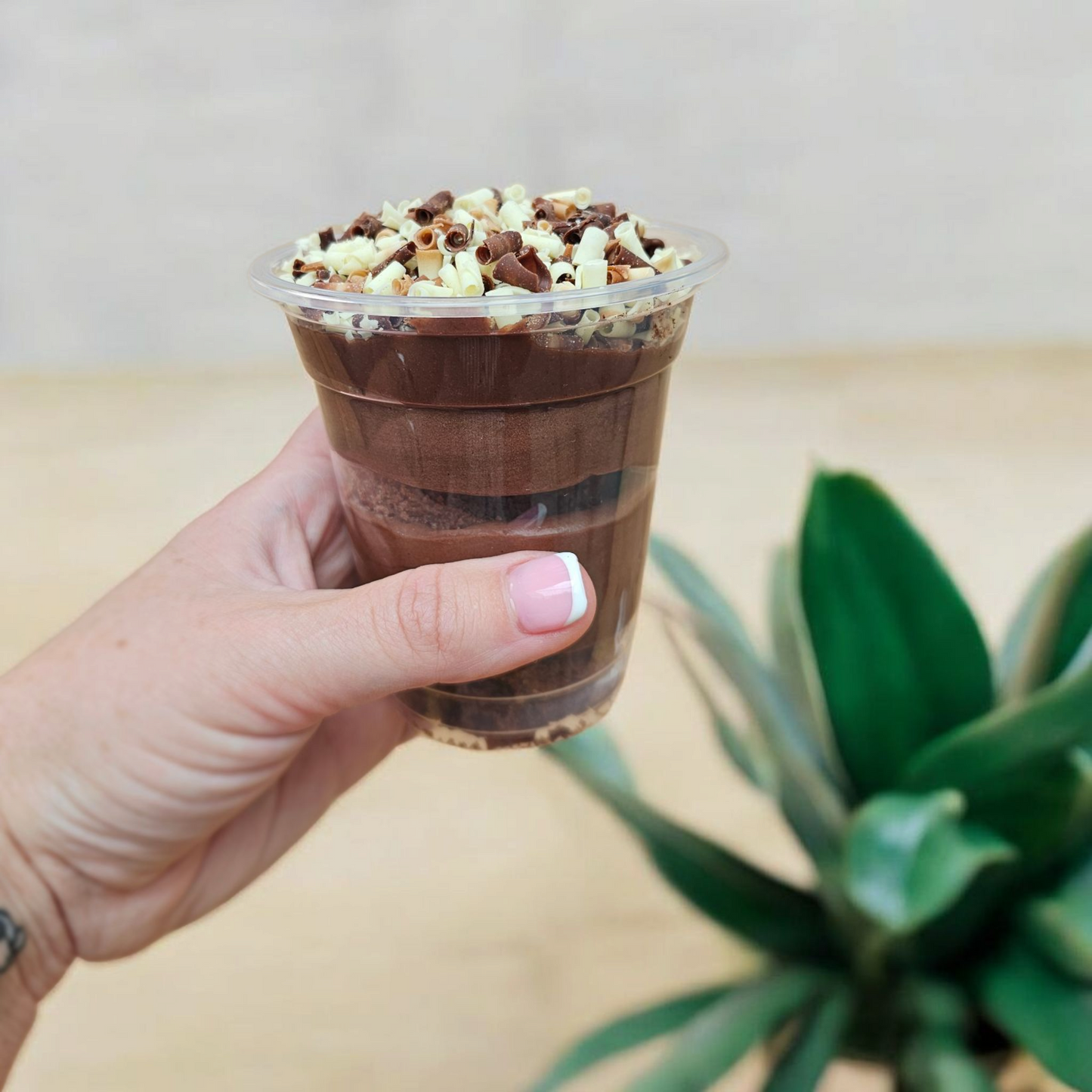Delicious dessert cups