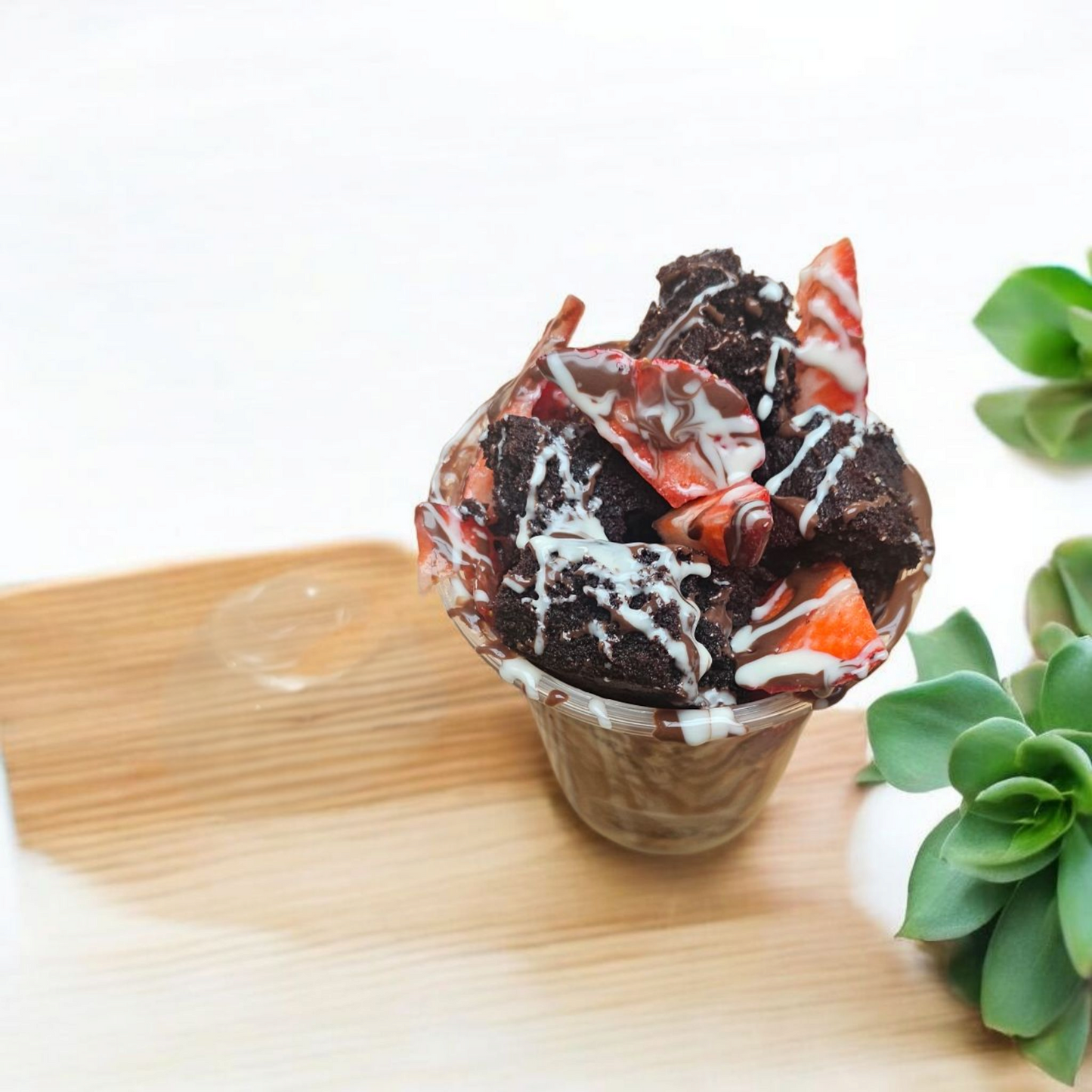 Delicious dessert cups