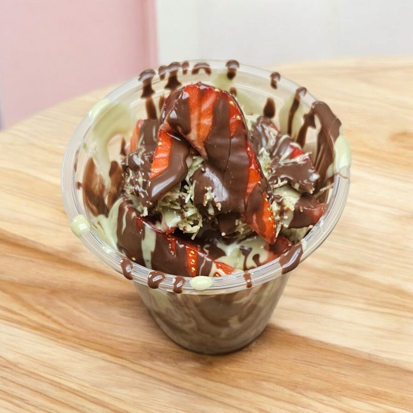 Delicious dessert cups