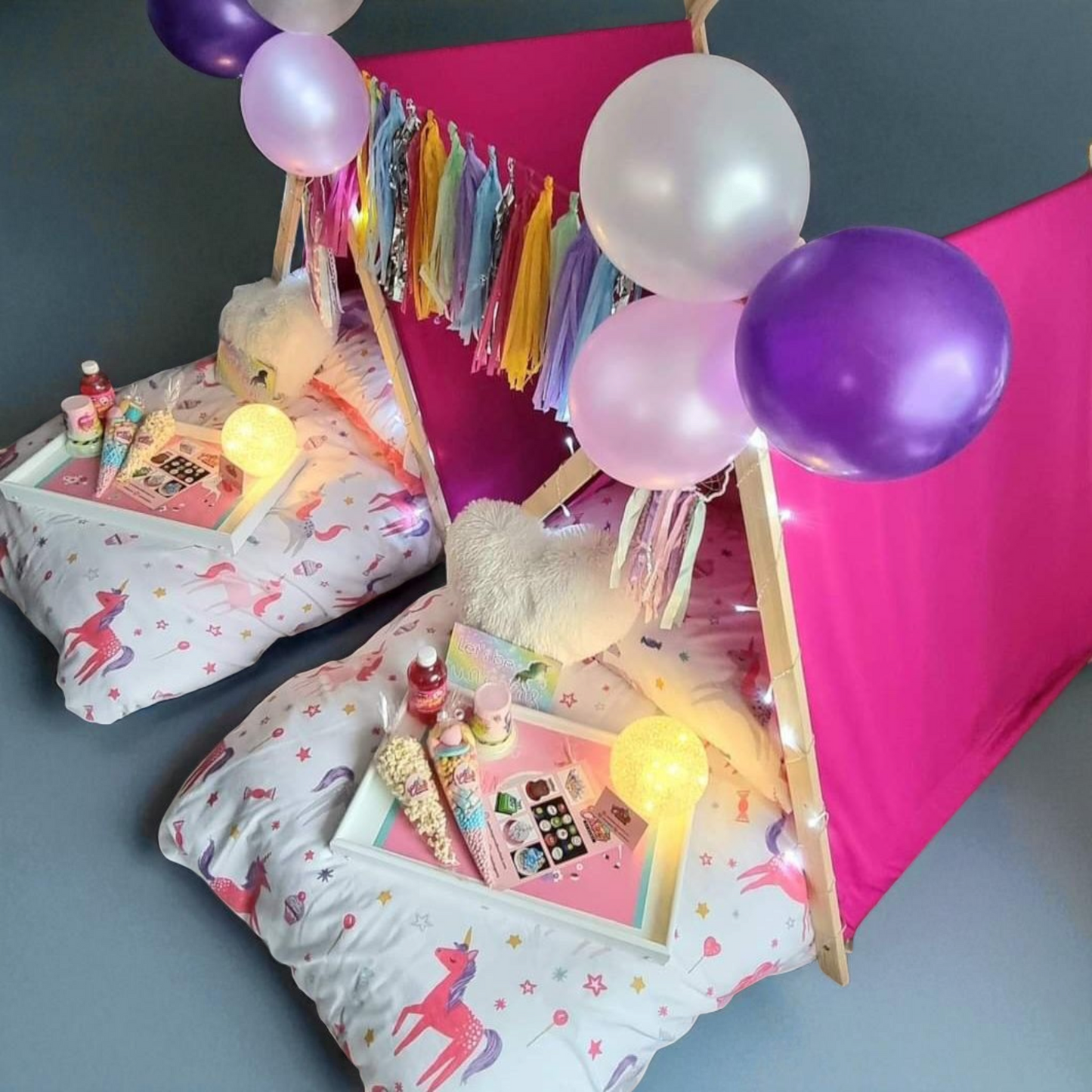 Teepee Sleepover setups