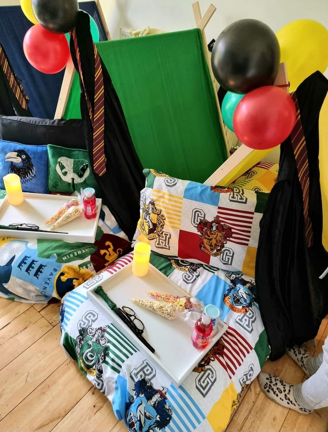 Teepee Sleepover setups