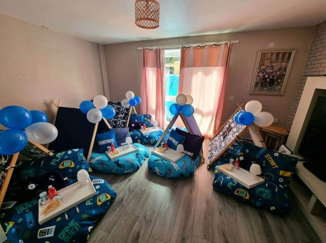 Teepee Sleepover setups