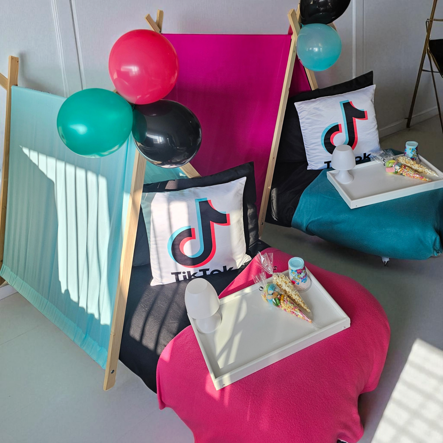 Teepee Sleepover setups