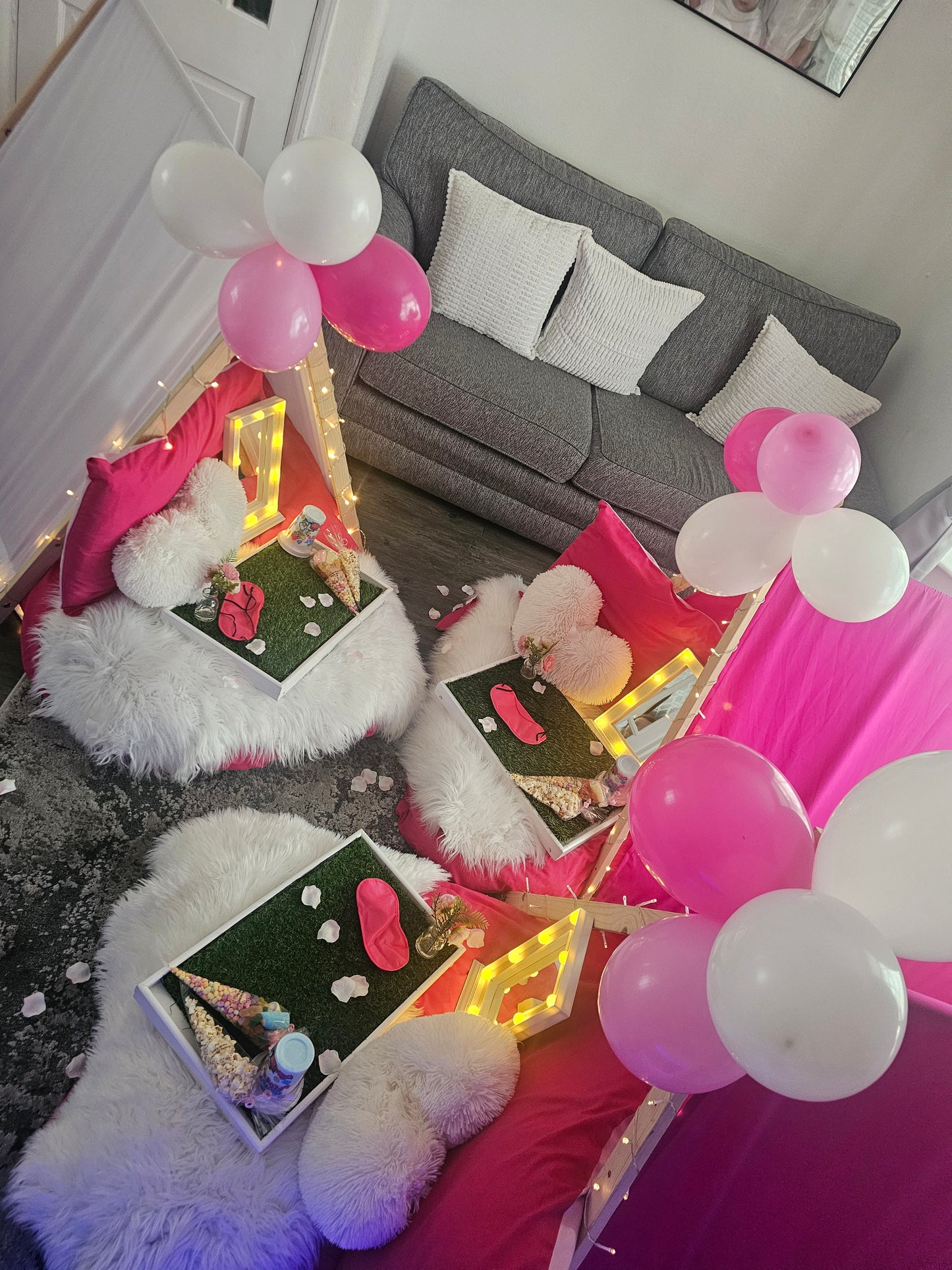 Teepee Sleepover setups