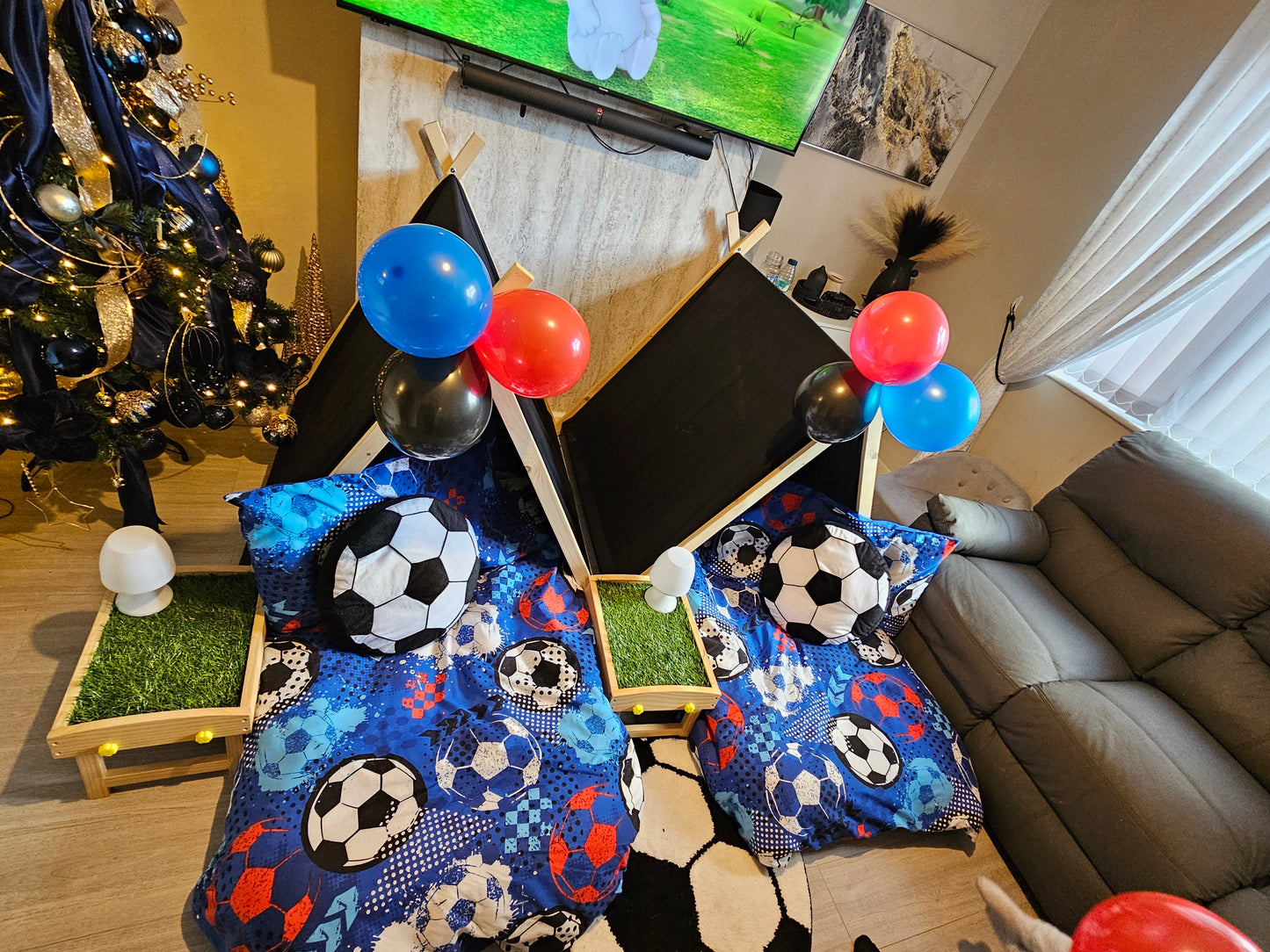 Teepee Sleepover setups